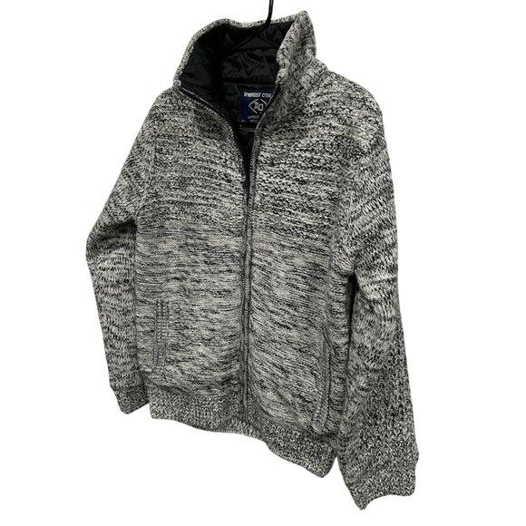 Amongst Others NEW American Legacy Knit Full Zip Jacket Black Grey Sz Small - Picture 3 of 8